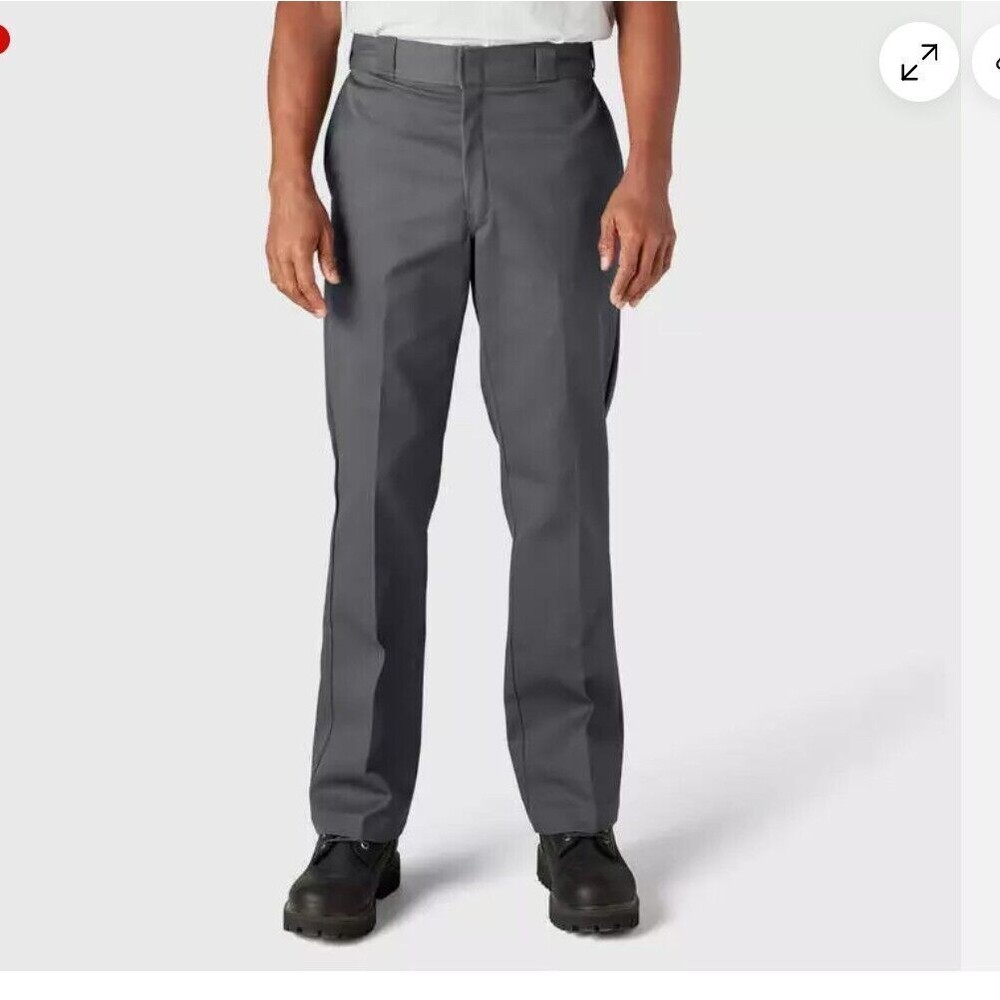 Dickies 874 Original Fit Work Pants Men's 40x32 Charcoal Cotton Blend Heavy Duty